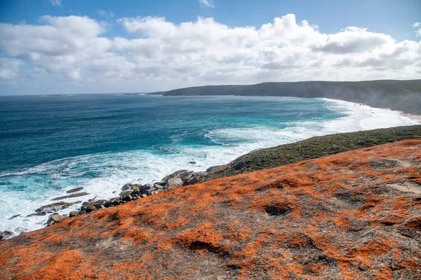 Niesamowity widok na wybrzeże wyspy Kangaroo z niezwykłych skał — Zdjęcie stockowe