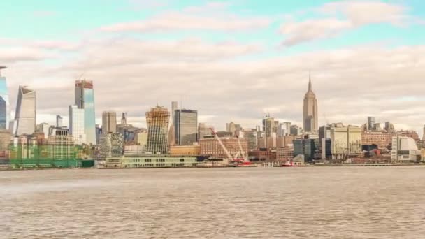 Csodálatos New York Belvárosában Manhattan Skyline Usa — Stock videók