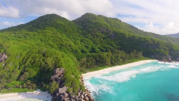 Schilderachtige Beelden Van Prachtige Kust Zonnige Dag — Stockvideo