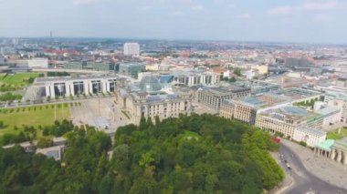 Berlin, Almanya 'nın hava panoramik görüntüleri