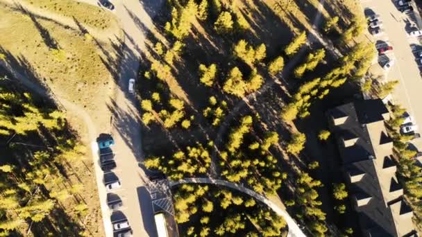 Scenic Aerial Footage Yellowstone National Park — Stock Video