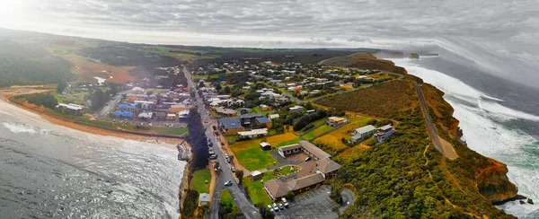 Vista aérea de la costa de Port Campbell, Australia. — Foto de Stock