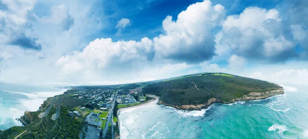 Linda vista aérea de Port Campbell, Austrália — Fotografia de Stock