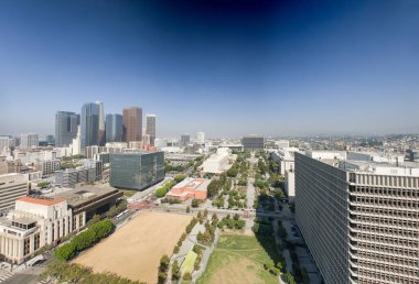 Los Angeles, Kaliforniya 'nın günbatımı silüeti