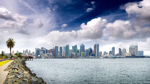 Vista panorâmica do pôr do sol de San Diego, Califórnia — Fotografia de Stock