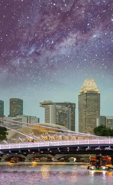 Noche de estrellas sobre Singapur — Foto de Stock