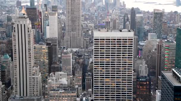 Felvétel Manhattan Belvárosáról New York City — Stock videók
