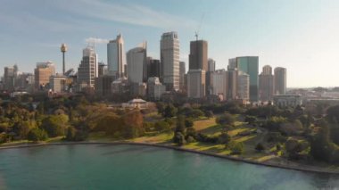 Sydney Limanı hava panoramik manzarası, Yeni Güney Galler, Avustralya