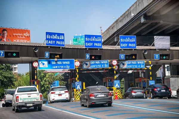 Bangkok December 2019 Verkeer Stad — Stockfoto
