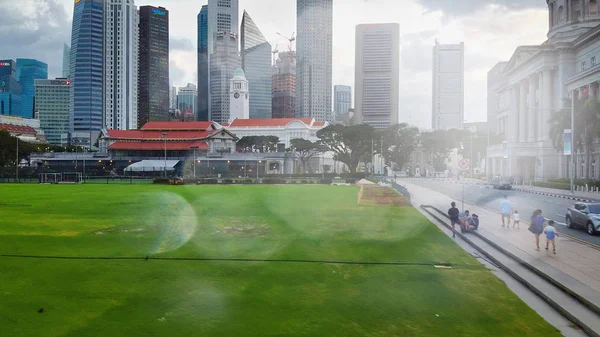 Singapore Gennaio 2020 Veduta Aerea Dello Skyline Della Città Parco — Foto Stock