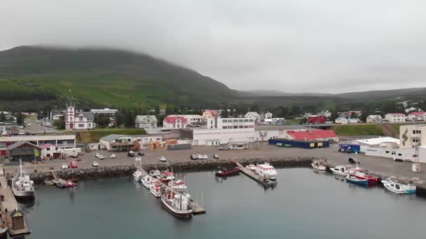 Riprese Aeree Panoramiche Della Bellissima Riva Del Mare Nella Giornata — Video Stock