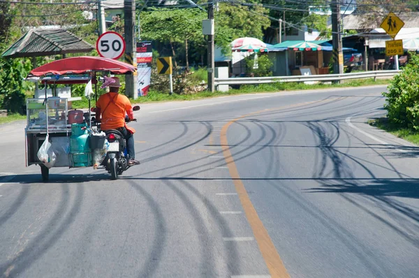 Phuket Thailand Decembre 2019 Carreteras Insulares Con Tráfico Día Soleado —  Fotos de Stock