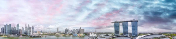 싱가포르 일몰을 수있다 색깔들 — 스톡 사진