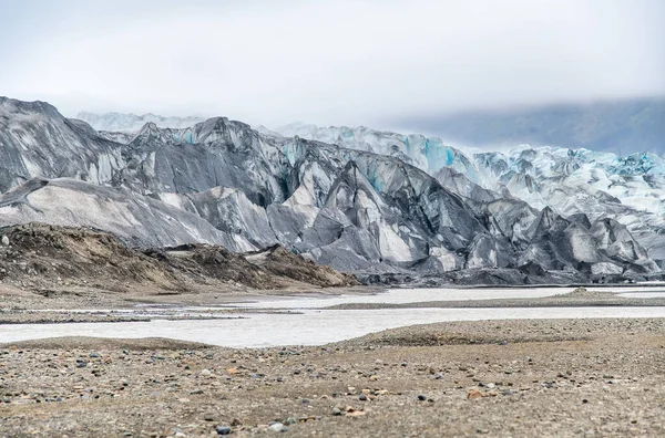 Park Narodowy Vatnajokull Lodowiec Sezonie Letnim — Zdjęcie stockowe