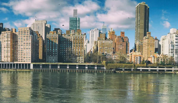 Vista Panoramica Sullo Skyline Midtown Manhattan Roosevelt Island New York — Foto Stock