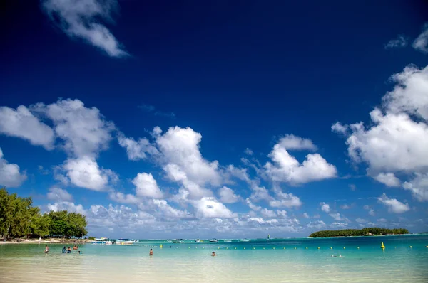 Blue Bay Beach Itt Mauritius — Stock Fotó
