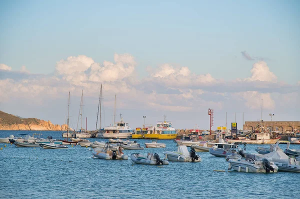 Elba Island Italy Seember 2019 Boats Anchored Marina Campo Port — 图库照片