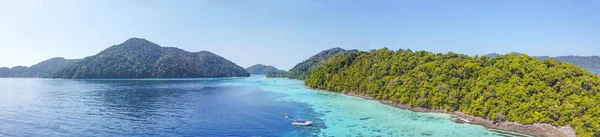 Surin Eilanden Thailand Panoramisch Uitzicht Lagune Het Bos Nationaal Park — Stockfoto