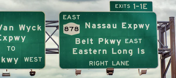 ニューヨーク市 Jfk空港からの道路方向 — ストック写真