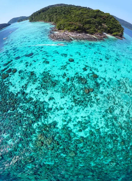 Amazing Aerial View Surin Islands Drone Sunny Day Thailand Surin — Stock Photo, Image