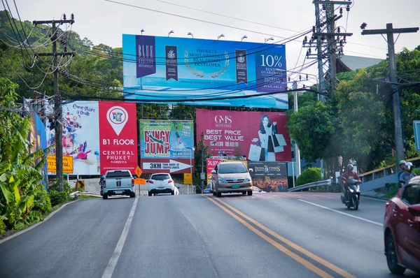 Phuket Thailand Aralik 2019 Güneşli Bir Günde Ada Yolları Phuket — Stok fotoğraf