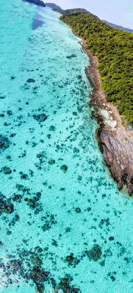 泰国素林群岛国家公园从无人驾驶飞机上俯瞰全景 — 图库照片
