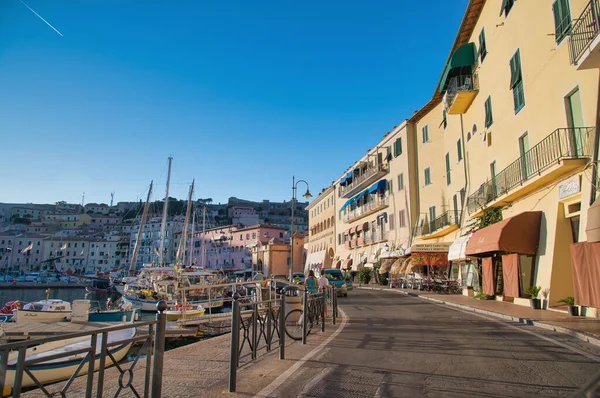 Elba Island Italy September 2019 Portoferraio Streets Summer Sunset — Stock Photo, Image