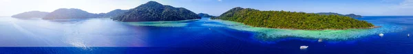 Increíble Vista Aérea Las Islas Surin Desde Dron Día Soleado —  Fotos de Stock