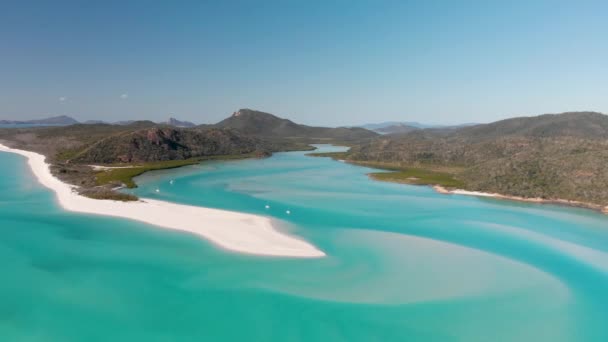 Natursköna Flygbilder Vacker Havsstrand Solig Dag — Stockvideo