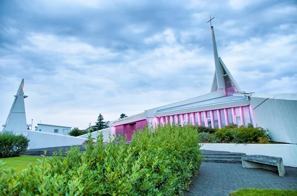 Ytri Njarovikurkirkja Church Keflavik Iceland — Stock Photo, Image