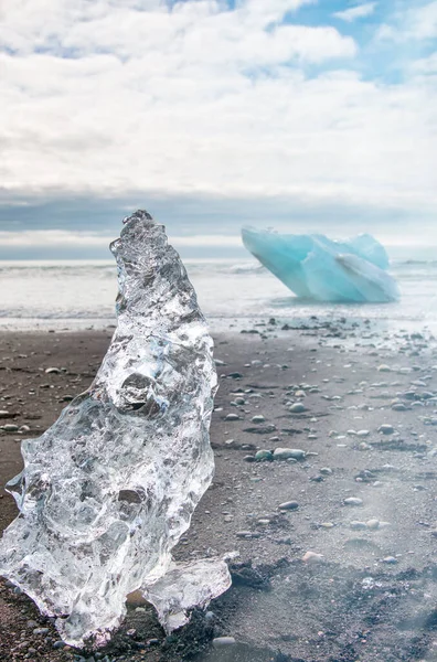 Islanda Nella Stagione Estiva Iceberg Nella Laguna Glaciale Jokulsarlon Vatnajokull — Foto Stock