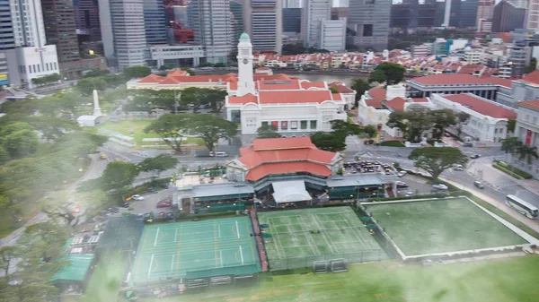 Singapore Gennaio 2020 Veduta Aerea Dello Skyline Della Città Della — Foto Stock