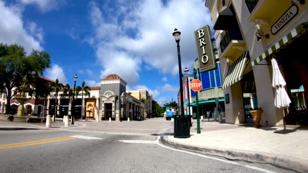 Vue Aérienne Palm Beach Bord Mer Par Belle Journée Floride — Video