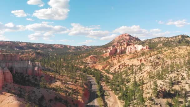 Imágenes Panorámicas Aéreas Hermosas Montañas — Vídeos de Stock