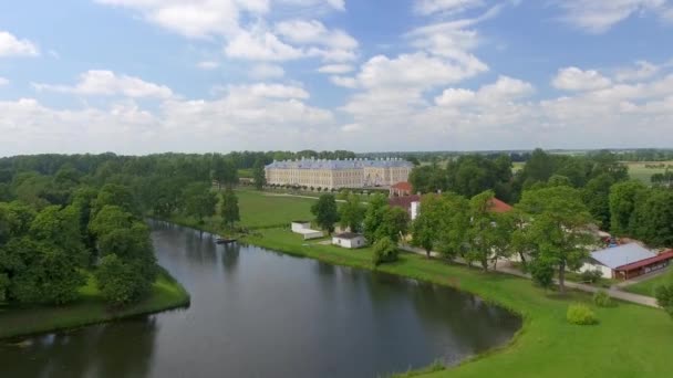 Luftoptagelser Rundale Slot Letland – Stock-video