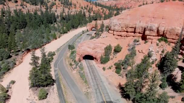 Estrada Através Bryce Canyon Utah — Vídeo de Stock