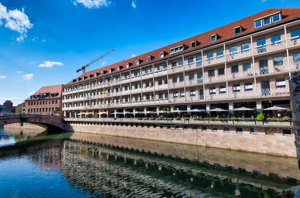 Nurnberg Allemagne Septembre 2019 Bâtiments Nurnberg Long Fleuve Pegnitz Allemagne — Photo