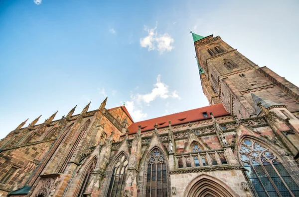 Sebalduskirche Nurnberg Beautiful Day Germany — Stock Photo, Image