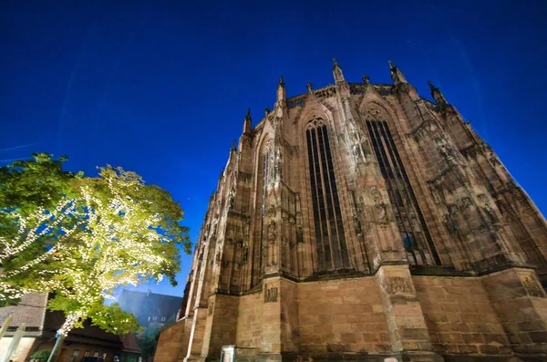 Středověké Budovy Norimberku Německo — Stock fotografie