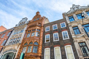 Londra 'nın Mayfair, İngiltere' deki antik binaları.
