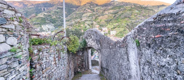 Středověká Vesnice Monterosso Cinque Terre Itálie — Stock fotografie
