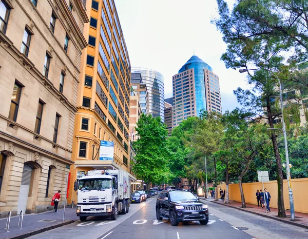 Сидней Ноябрь 2015 Автомобильное Движение Улицам Города — стоковое фото