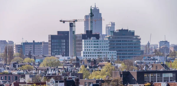 Красивые Типичные Улицы Здания Амстердама — стоковое фото