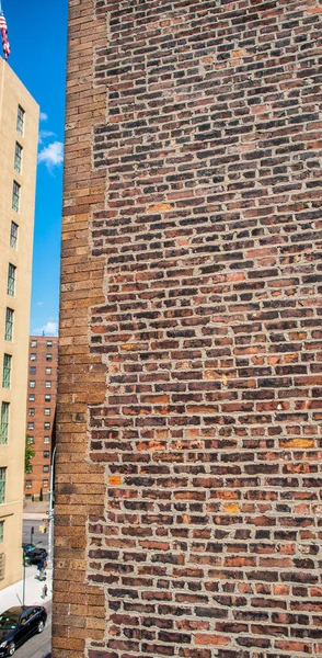 Bakstenen Muren Van New York City Manhattan Gebouw — Stockfoto