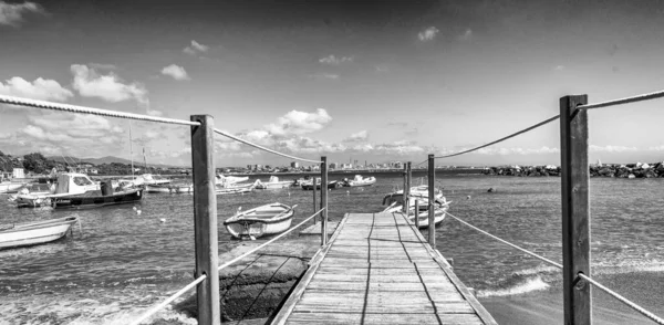 Castiglioncello Italy May 2013 Jetty Sea Boats — 图库照片