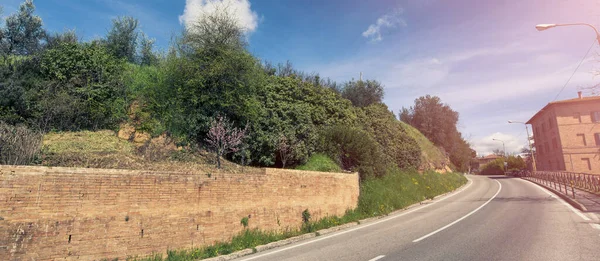 Bellissima Città Medievale Della Toscana — Foto Stock