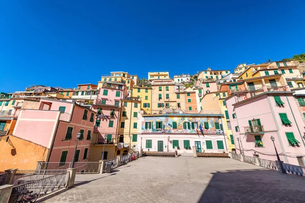 Riomaggiore Italy October 2014 Colorful Homes Sunny Day — Stock Photo, Image