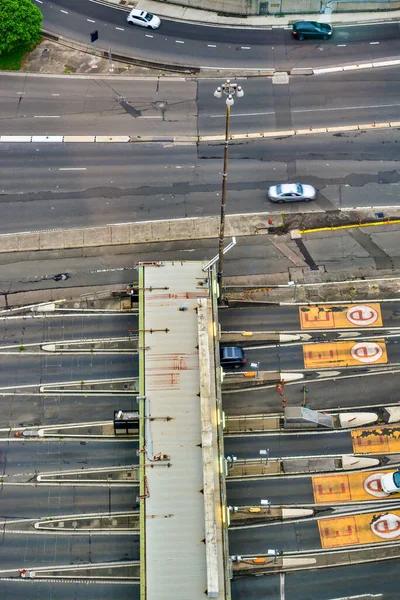 Turnpike Sul Sydney Harbour Bridge Pay Toll Astratto Vista Aerea — Foto Stock