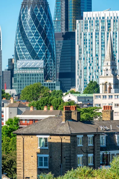 Moderna Och Antika Byggnader London Storbritanniens Huvudstad — Stockfoto