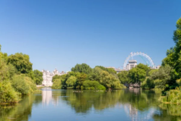 Park Und Vegetation London Großbritannien Verschwommene Sicht — Stockfoto